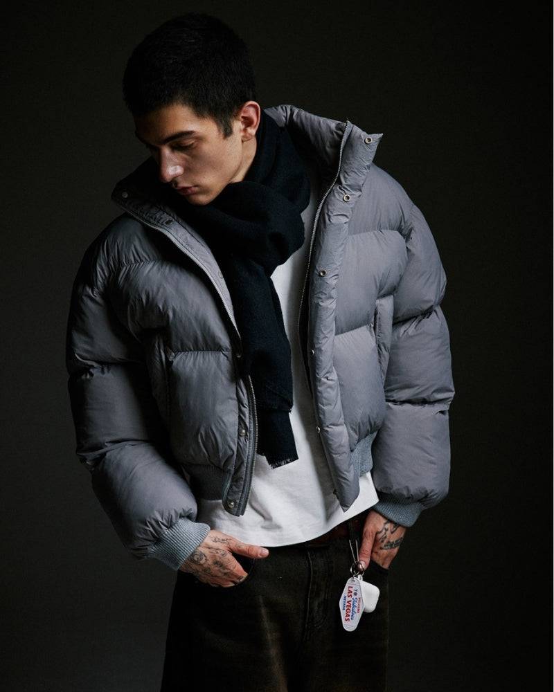 Cropped Puffer Down Jacket