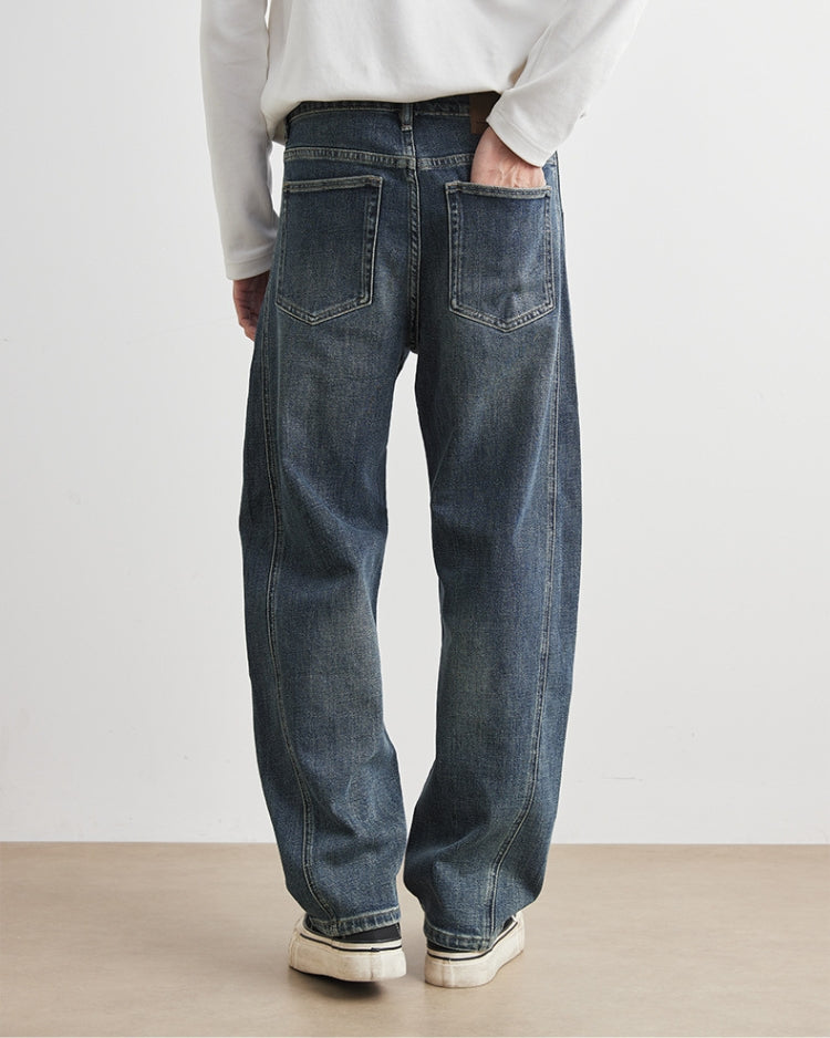 Große entspannte Vintage Jeans mit geradem Bein