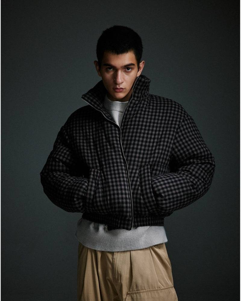 Shadow Checkered Puffer Jacket