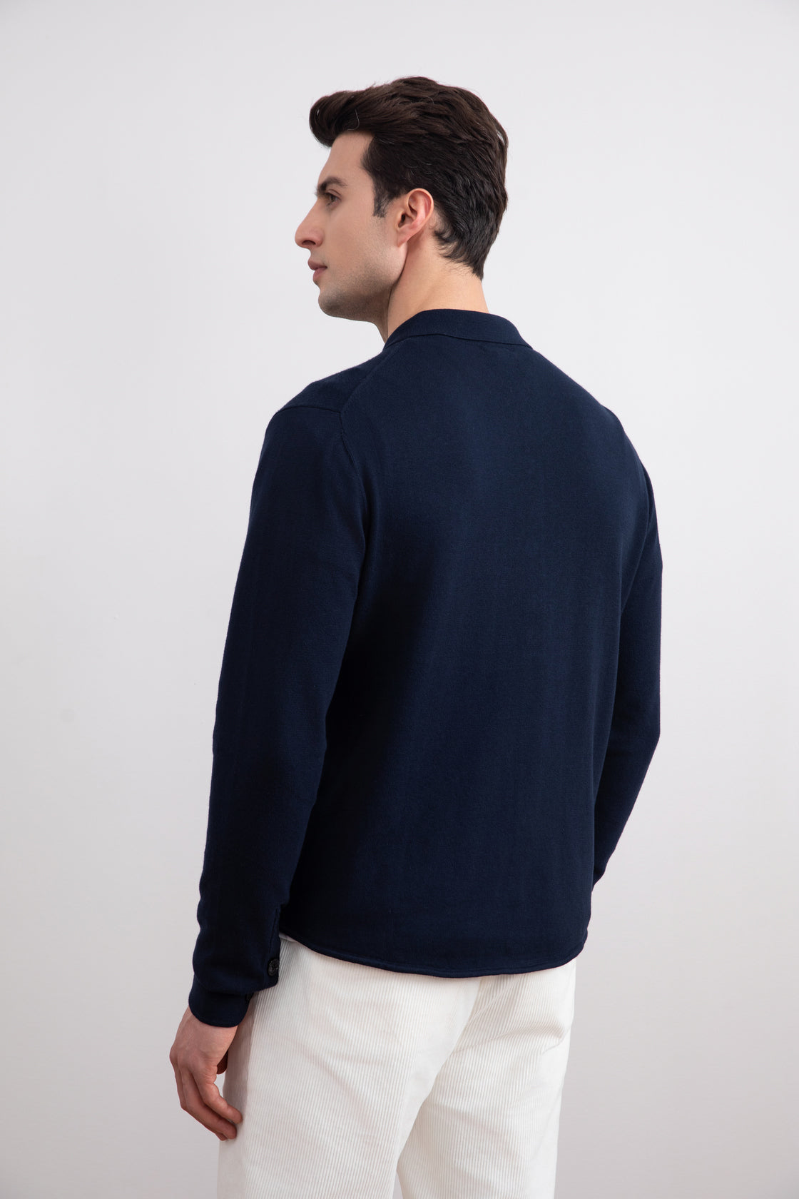 Sobrecamisa con bolsillos de solapa azul marino