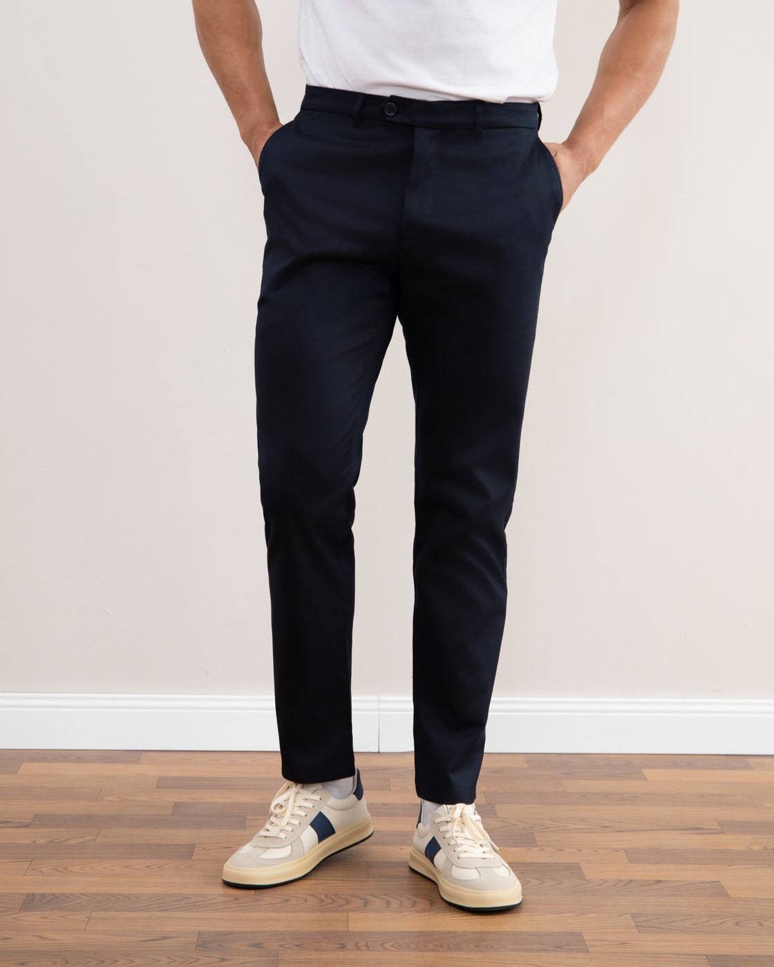 Navy Stretch Straight-Fit Chino - Tour&Tate