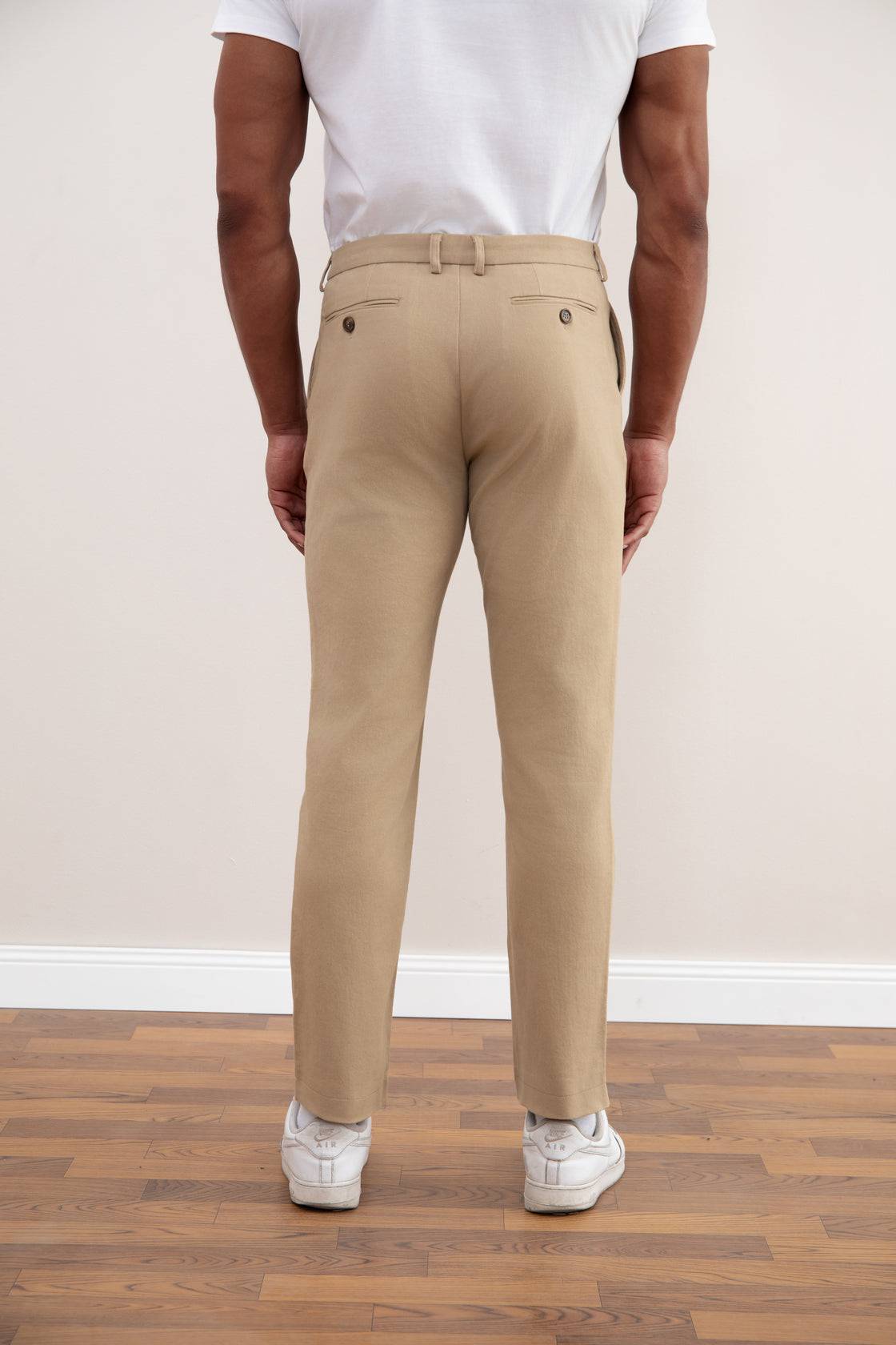 Tan Straight-Fit Winter Pants - Tour&Tate