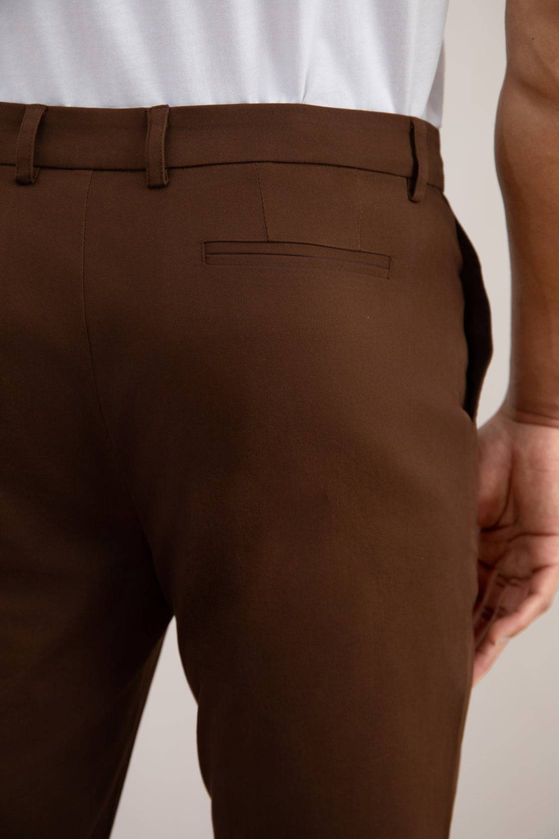 Brown Straight-Fit Chino - Tour&Tate
