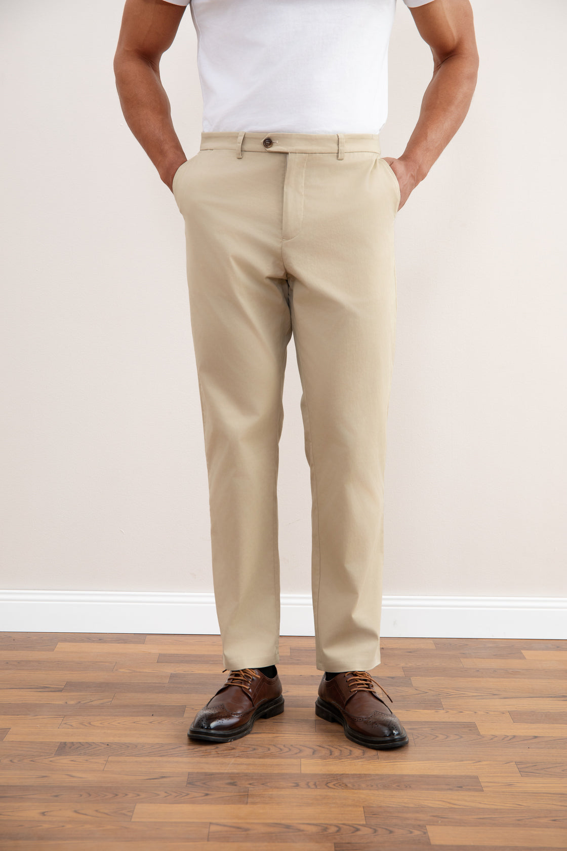 Rechte Chino Beige