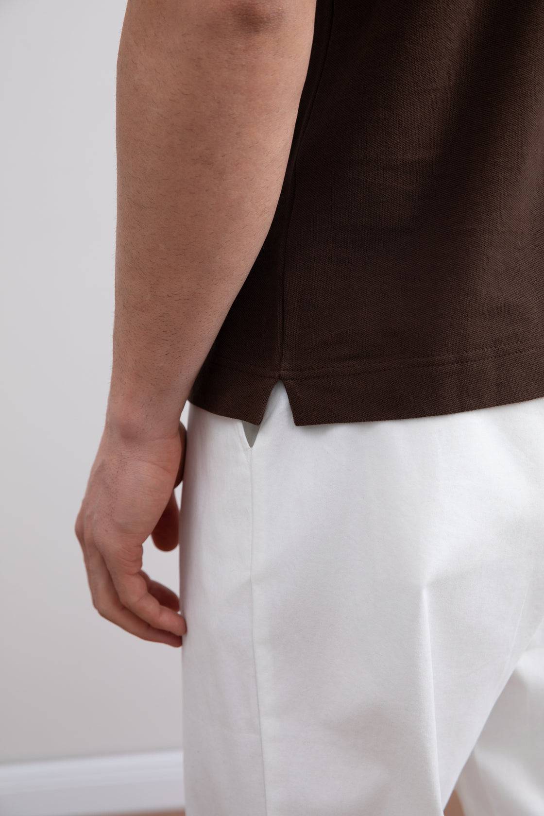 Brown Cruise Open Polo Shirt - Tour&Tate