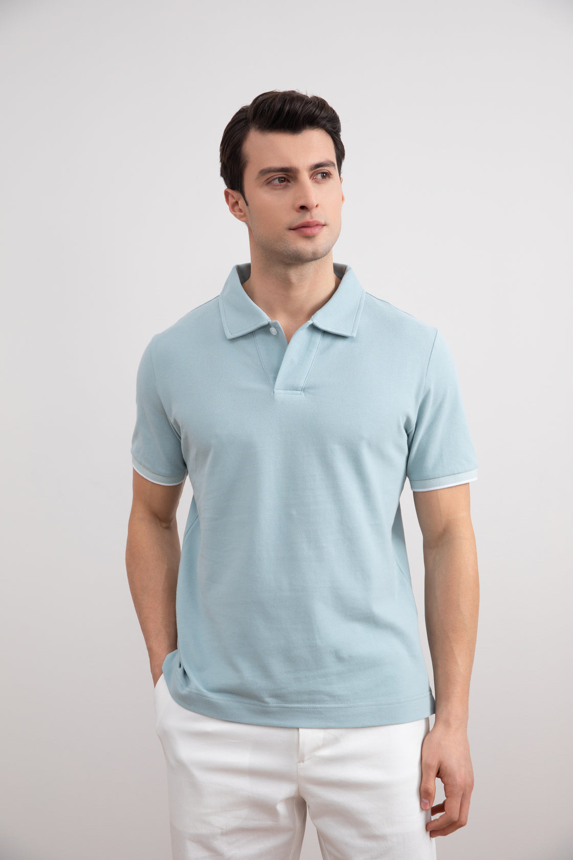 Polo ouvert Turqoise Cruise