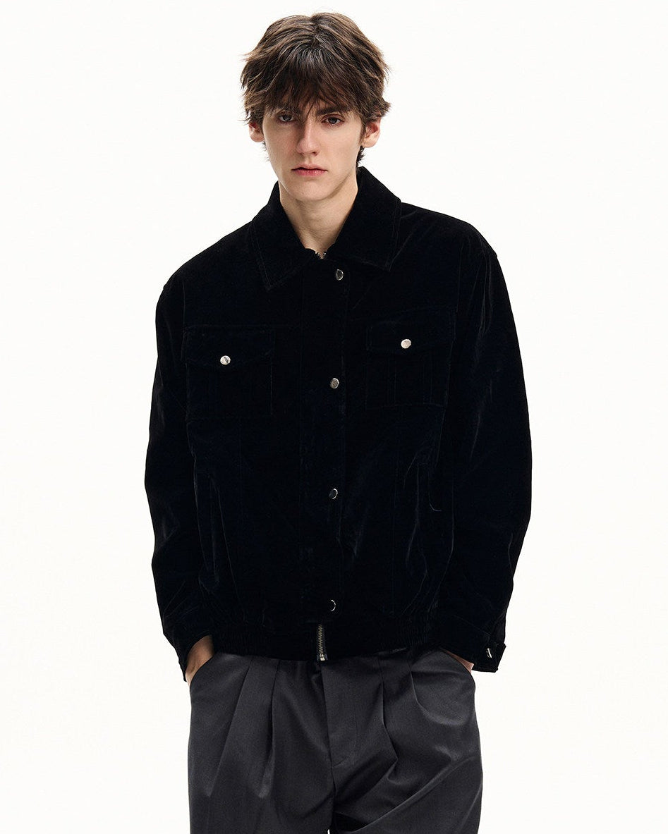 Structured Cotton Overshirt Jacket