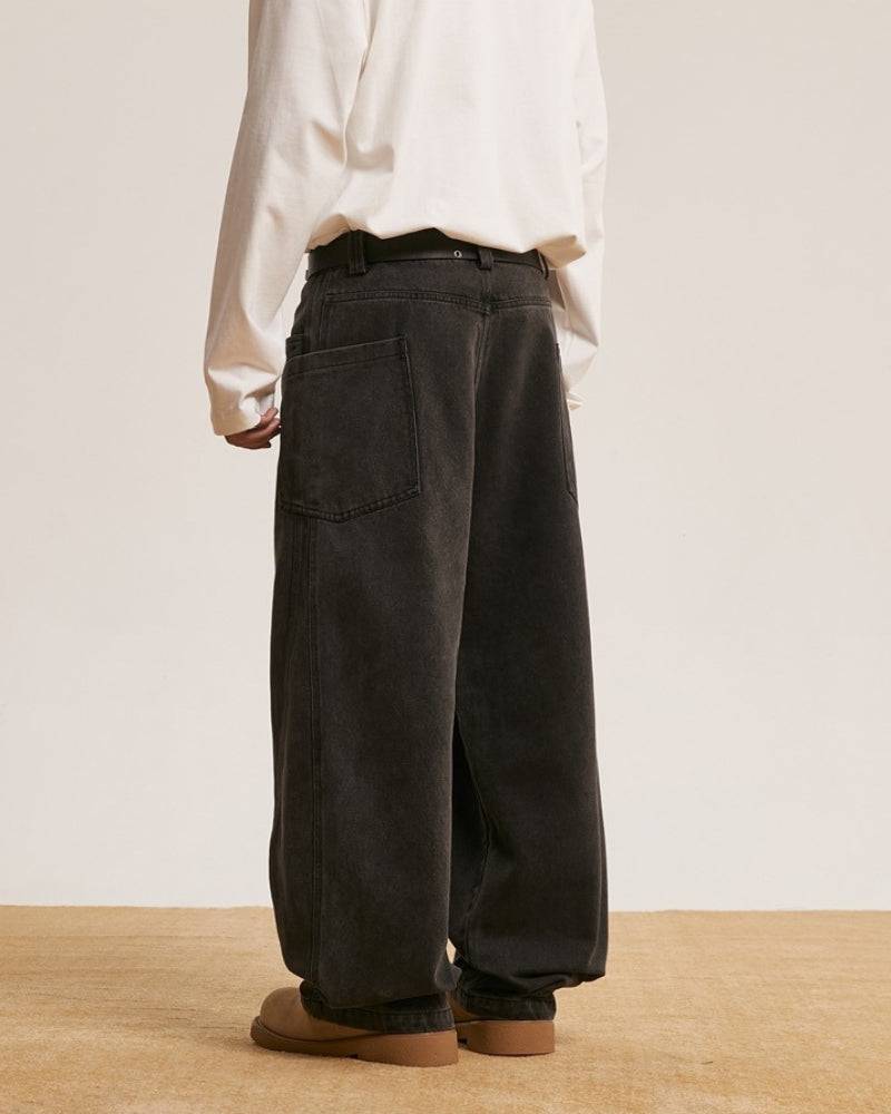 Urban Relaxed-Fit Washed Black Jeans