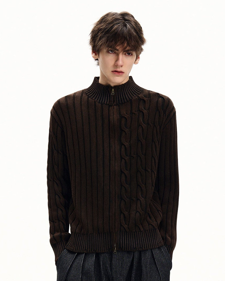 Meridian Knit Zip Cardigan