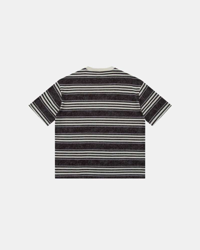 Klassisch gestreiftes T-Shirt mit Rundhalsausschnitt