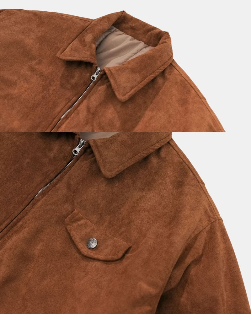 Vintage Bomberjacke aus Wildleder