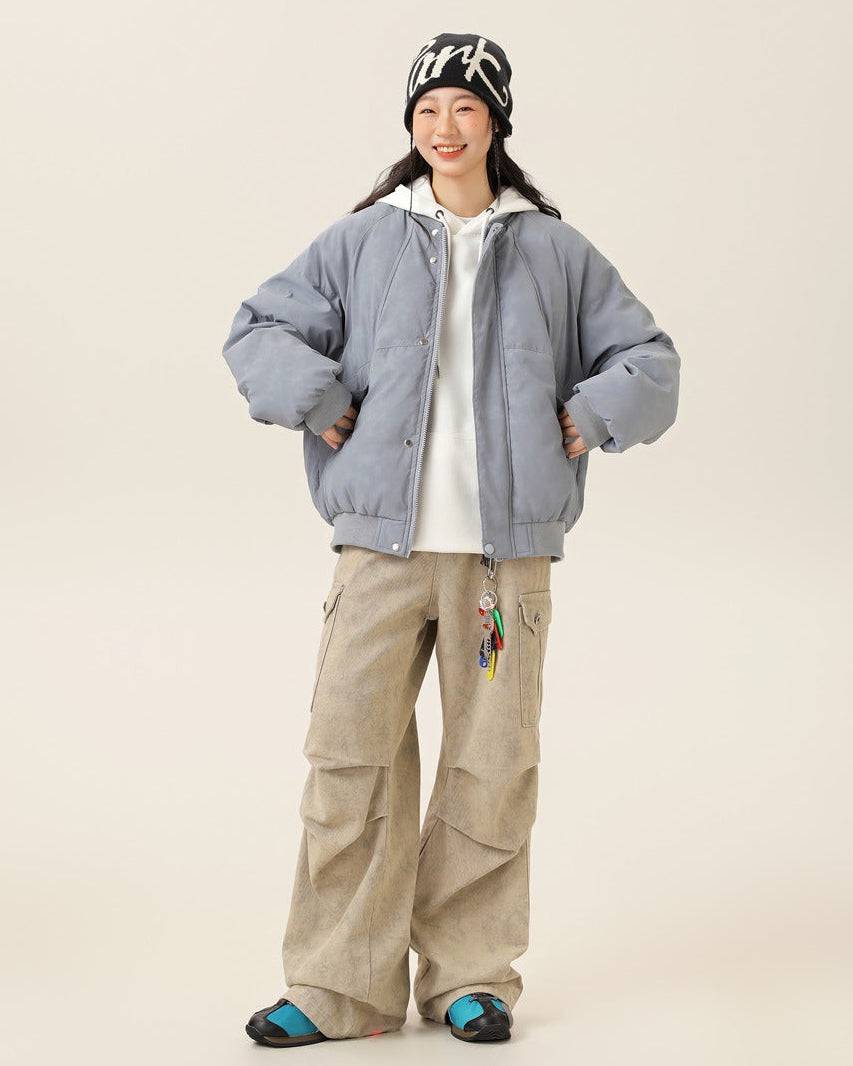 The Aurora Leather-Trim Down Jacket