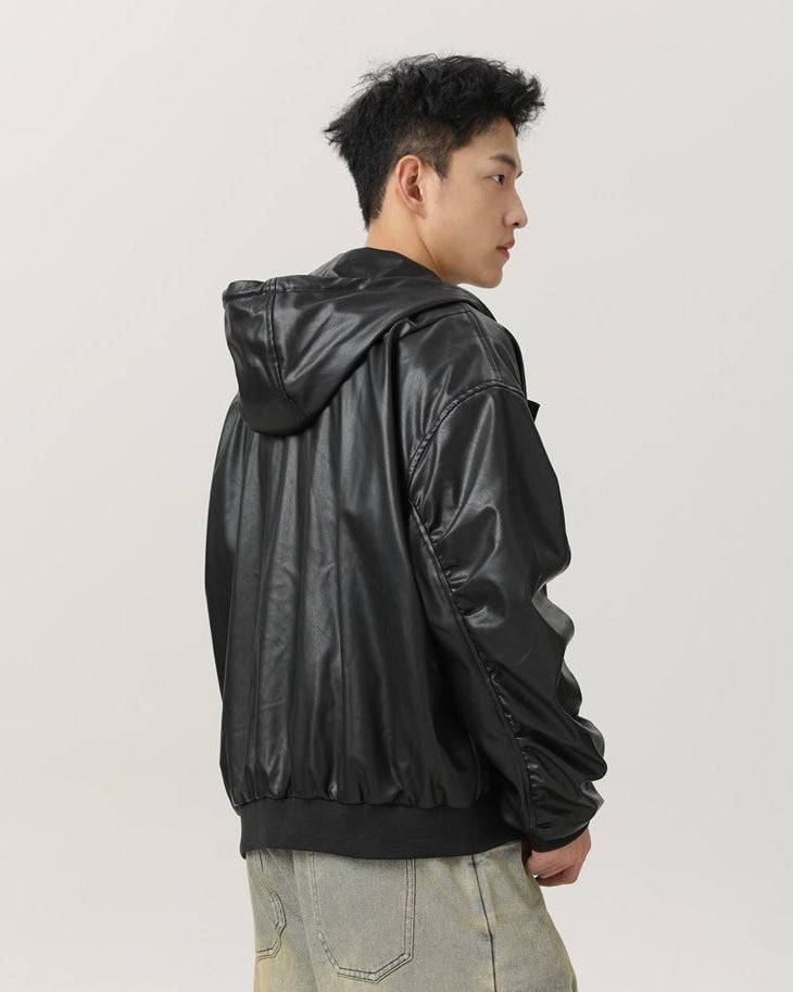 The Ravine Storm PU Hooded Jacket