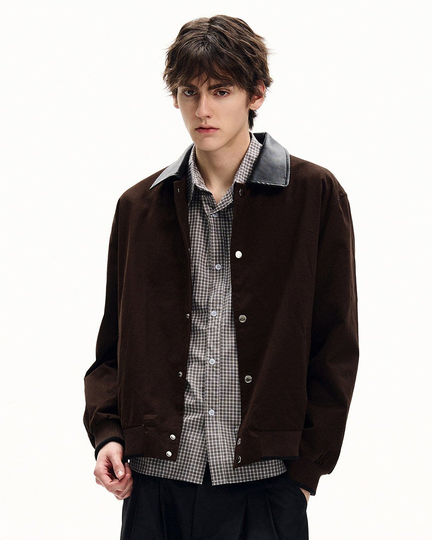 Structured Cotton Snap Jacket