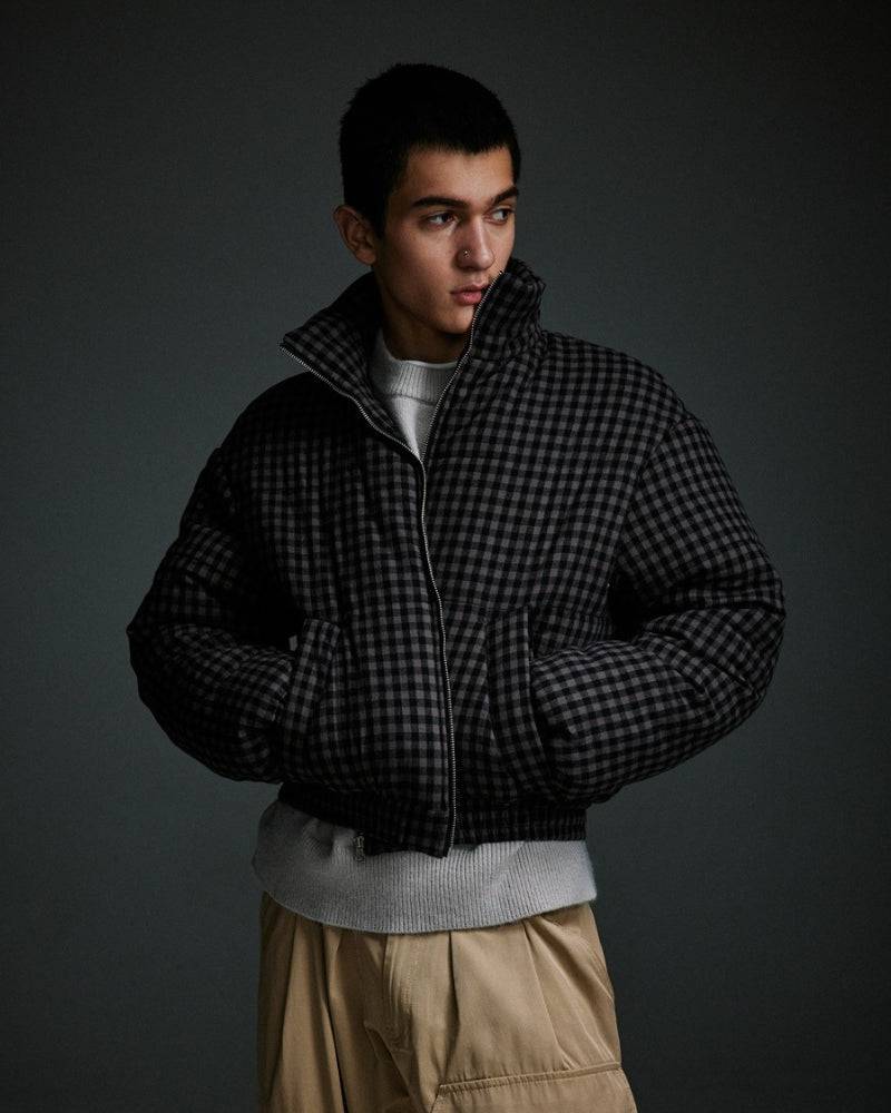 Shadow Checkered Puffer Jacket