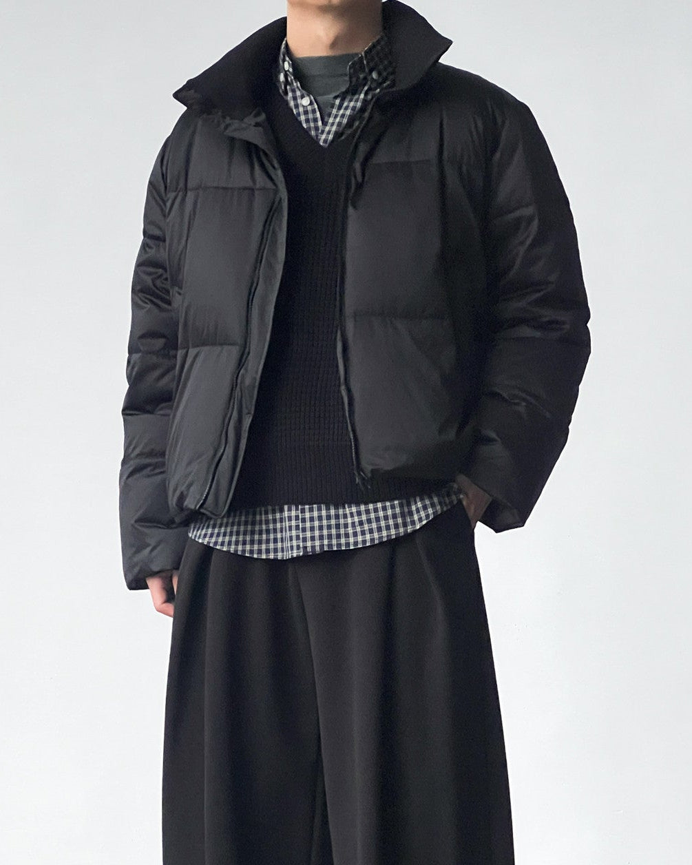 Quilted Nylon Puffer Jacket