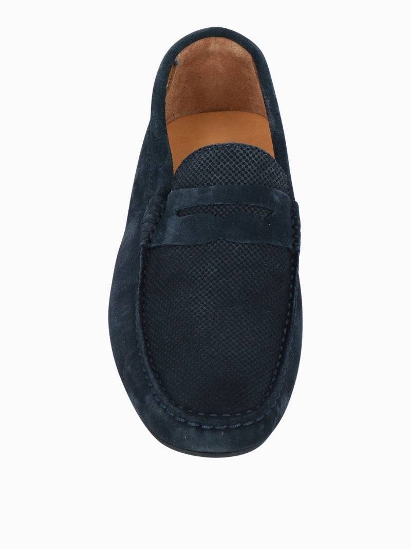 Navy Boat Suede loafers - Tour&Tate