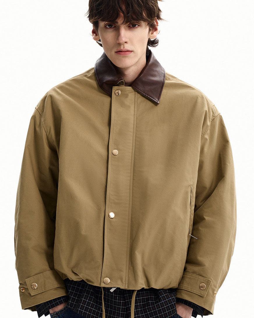 Clean Utility Cotton Zip Jacket