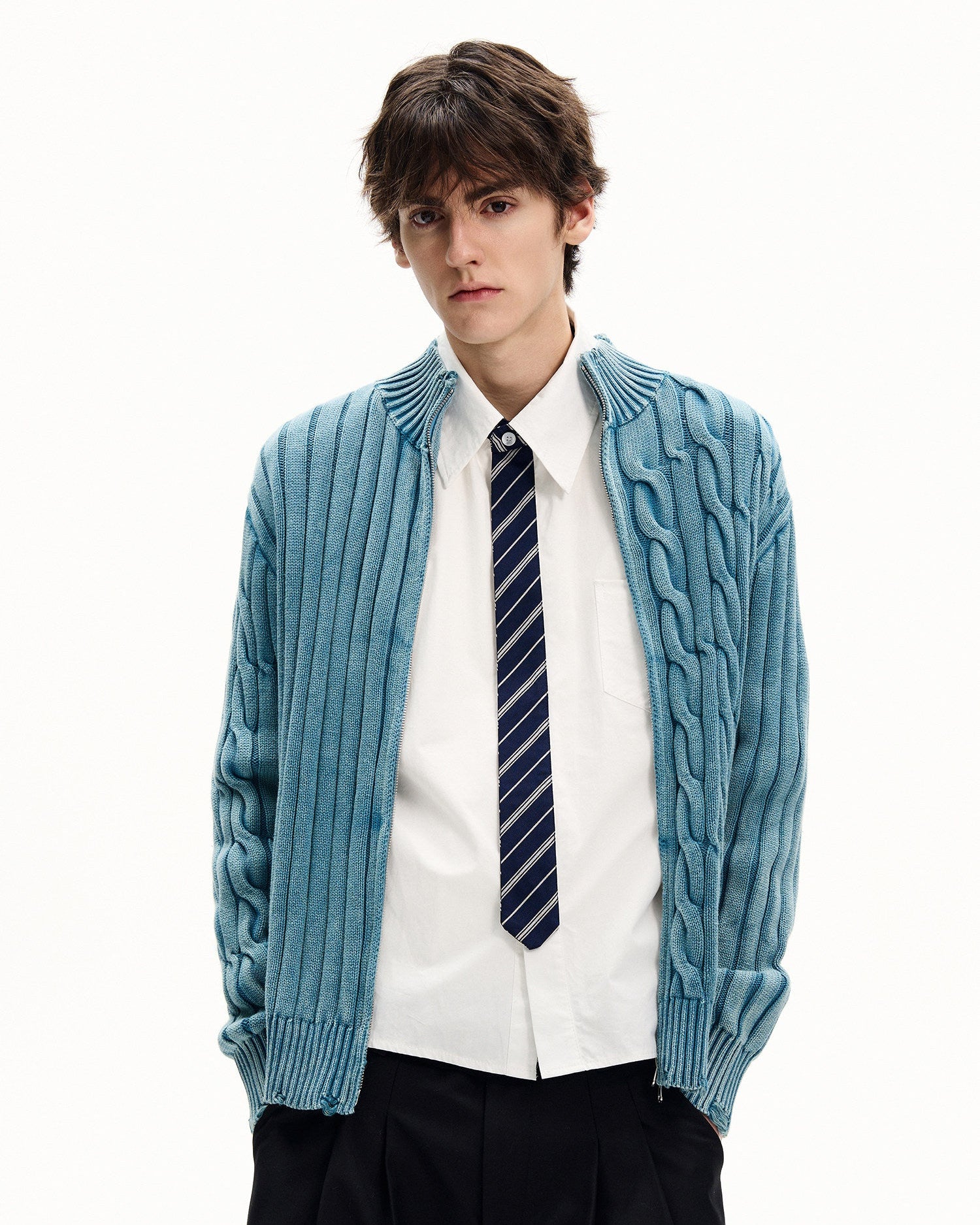 Meridian Knit Zip Cardigan