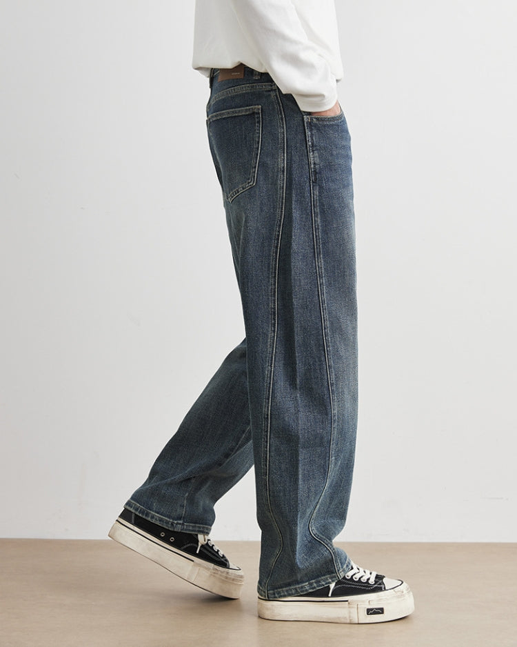 Große entspannte Vintage Jeans mit geradem Bein