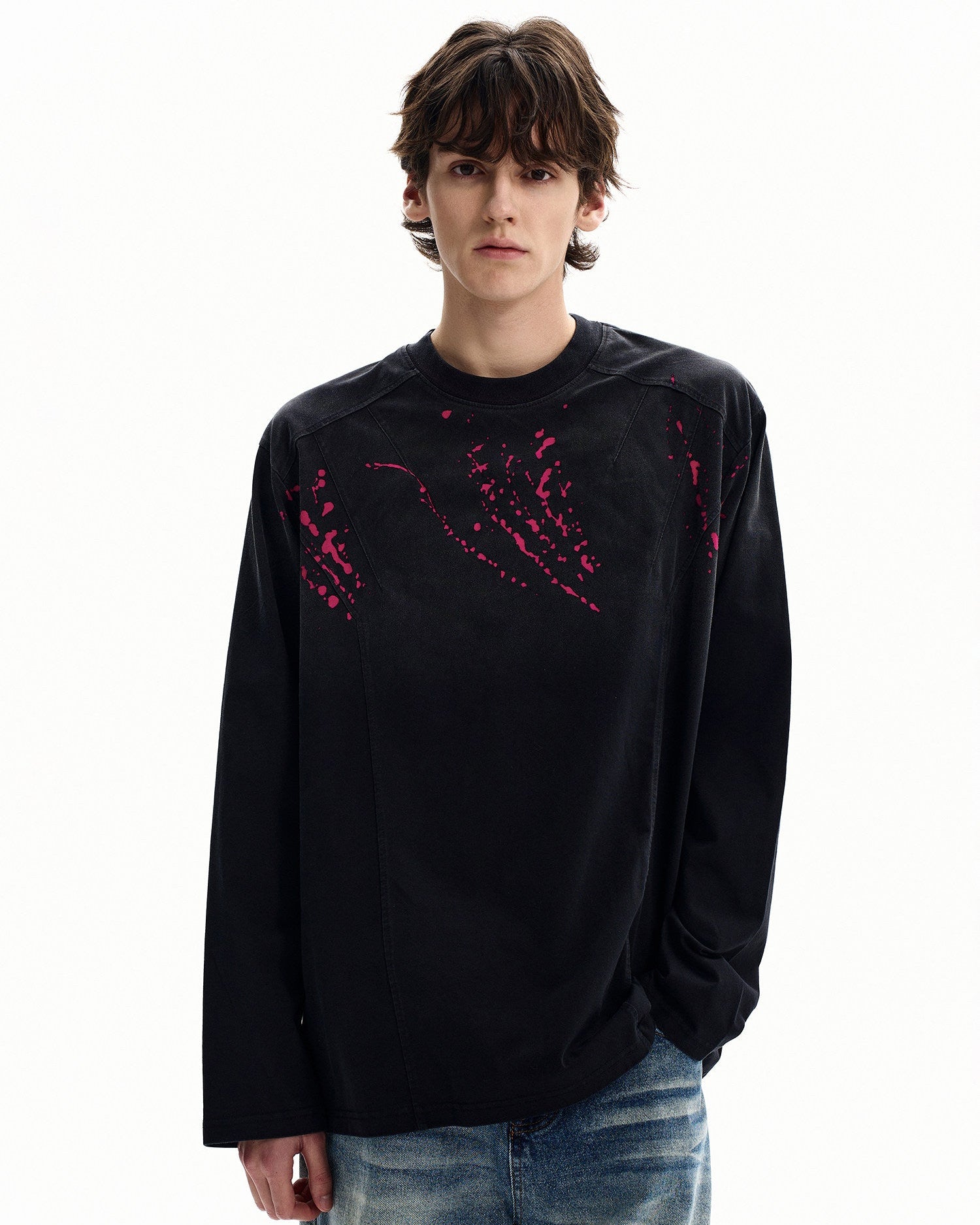 Paint Splatter Cotton Sweater