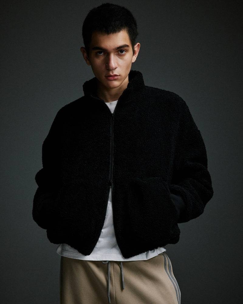 Teddy Relaxed Fit Fleece Zip Jacket