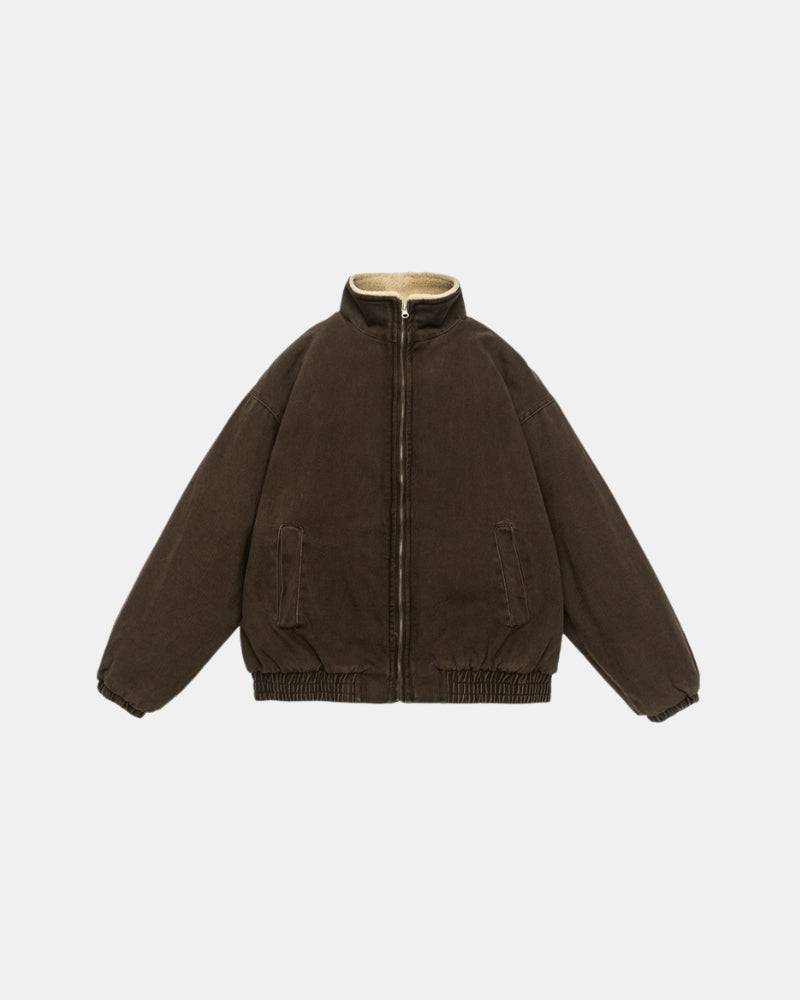 Sherpa‑Lined Bomber Jacket