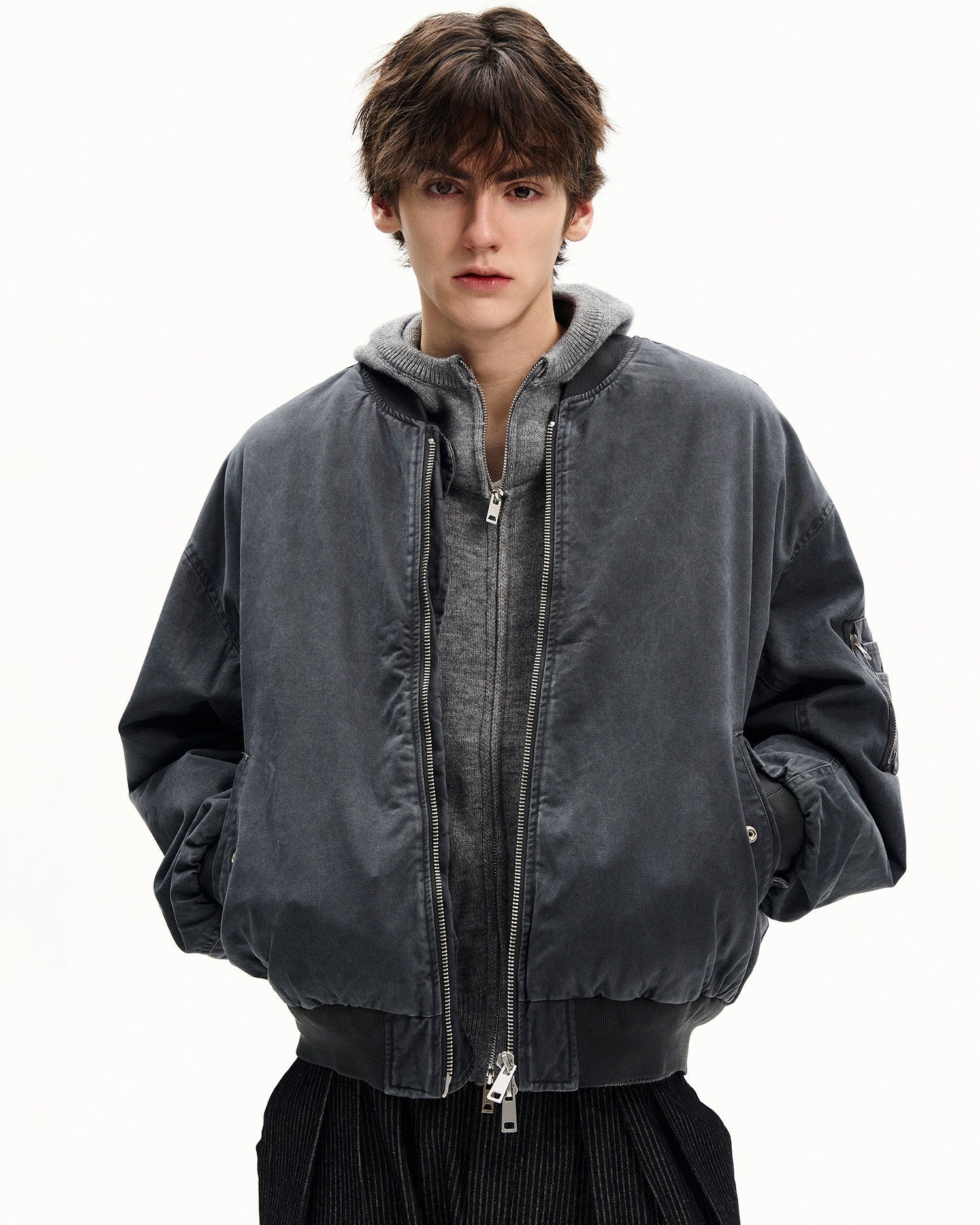 Thickened Warm Refined Zip Jacket