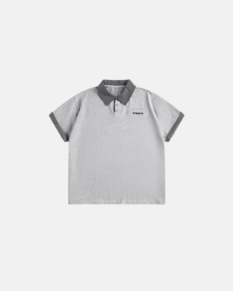 Double Contrast Collar Polo Shirt