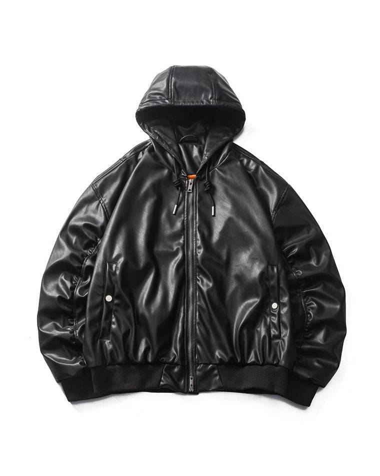 The Ravine Storm PU Hooded Jacket