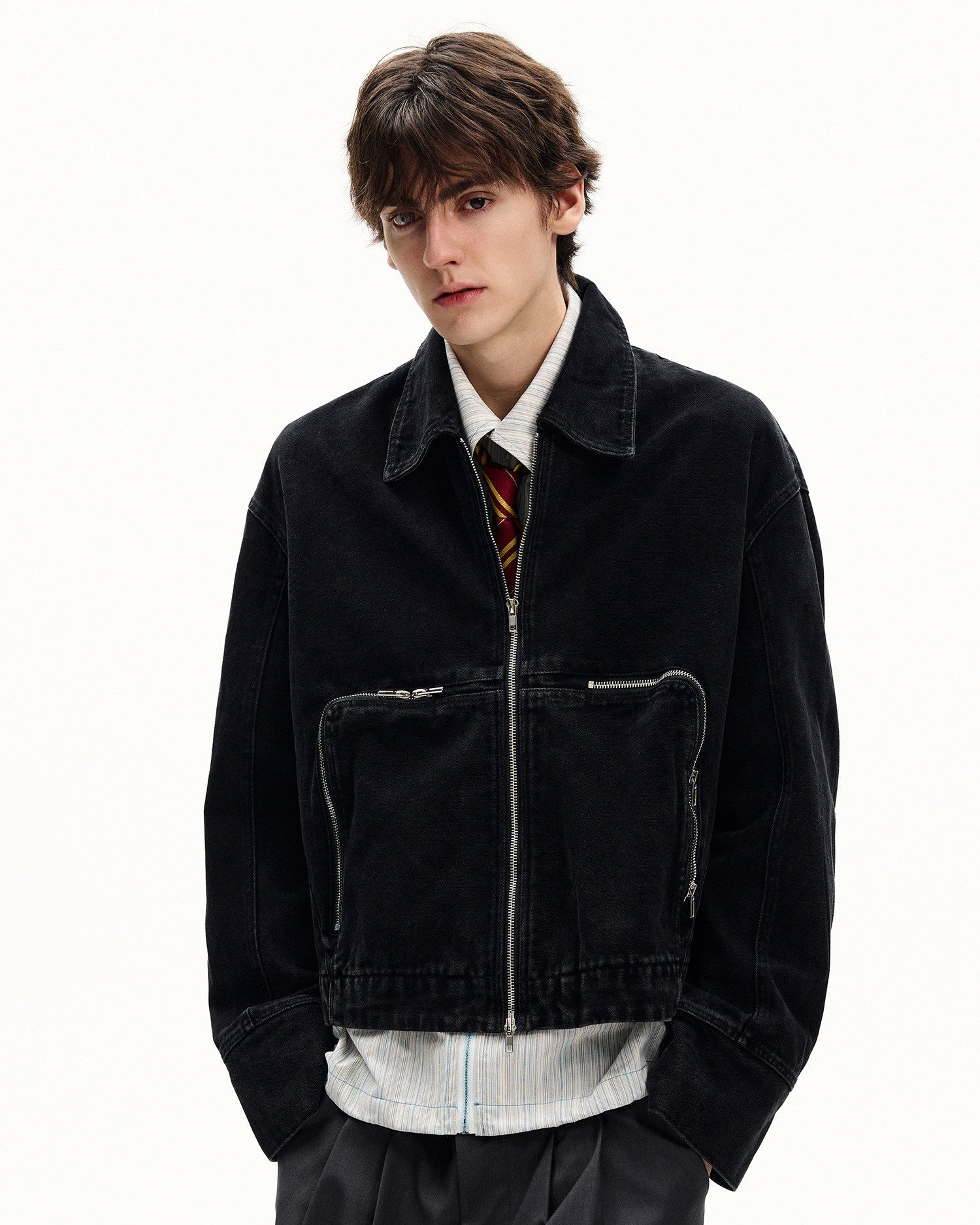 Contemporary Cotton Zip Jacket