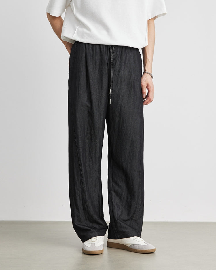 Baggy Leinen Atmungsaktive Komfort-Hose