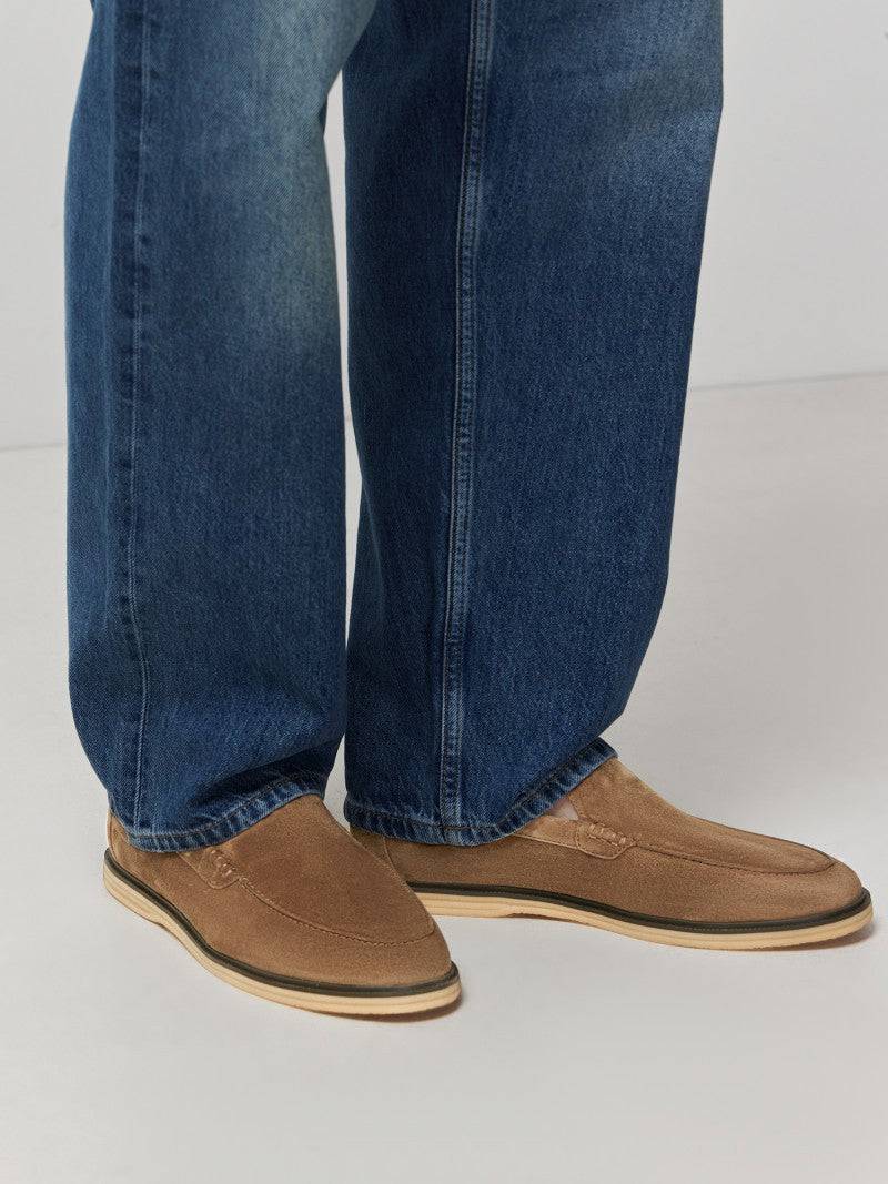 Tobacco Suede loafers - Tour&Tate
