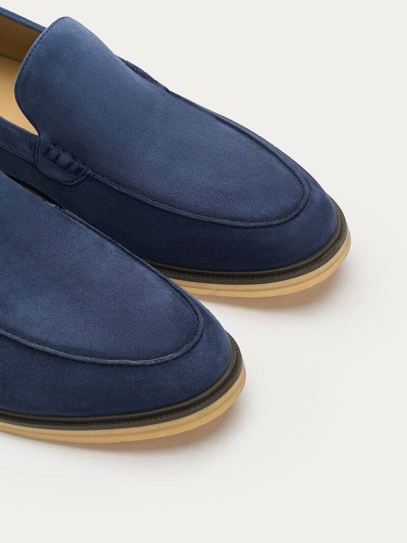 Navy Blue Suede loafers - Tour&Tate