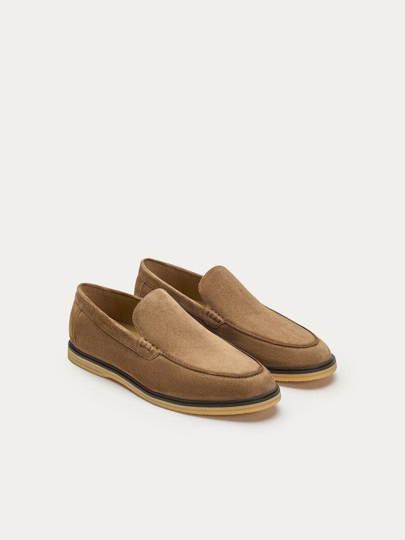 Tobacco Suede loafers - Tour&Tate