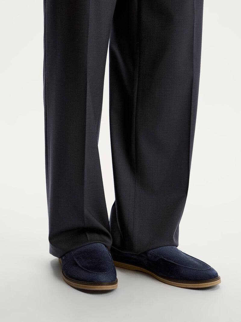 Navy Blue Suede loafers - Tour&Tate