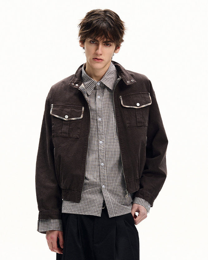 Midweight Cotton Canvas Zip Jacket