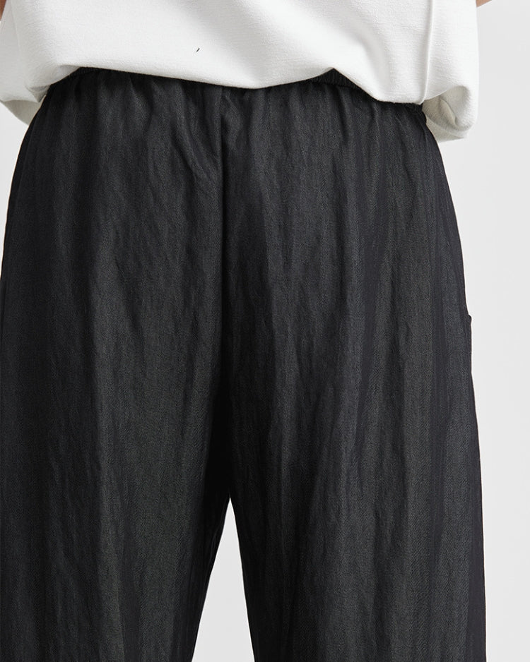 Baggy Leinen Atmungsaktive Komfort-Hose