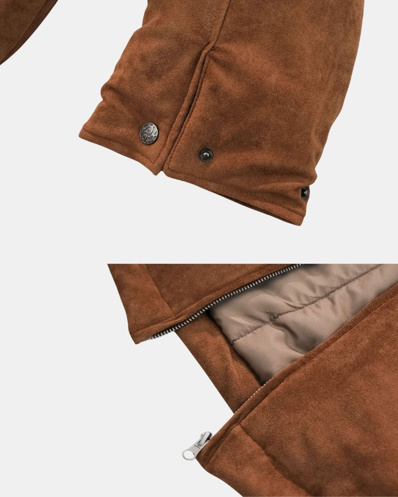 Vintage Bomberjacke aus Wildleder