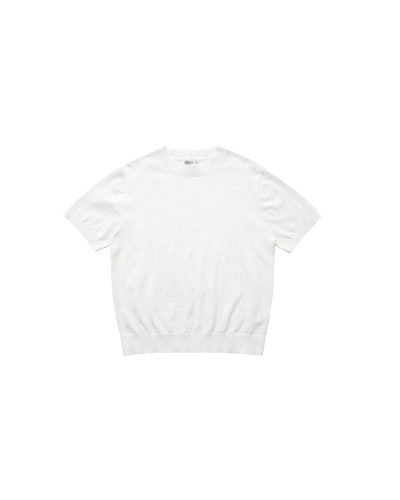 T-Shirt à manches longues coudées et col crêpé
