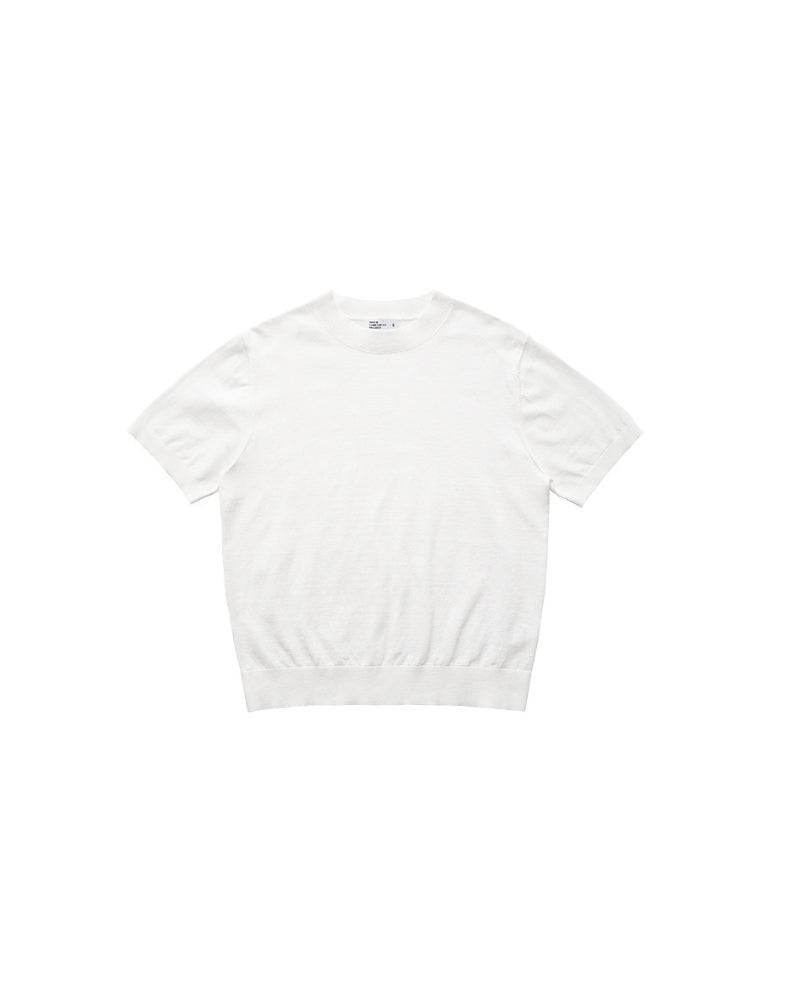 Long Elbow Sleeve Crewneck T-Shirt