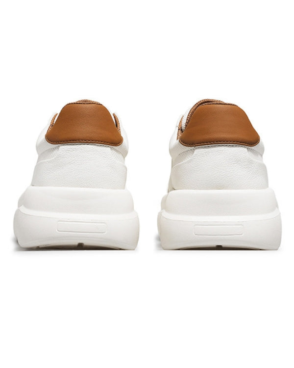 The White Crisp Elevate 2.0 Laceless Leather Sneaker