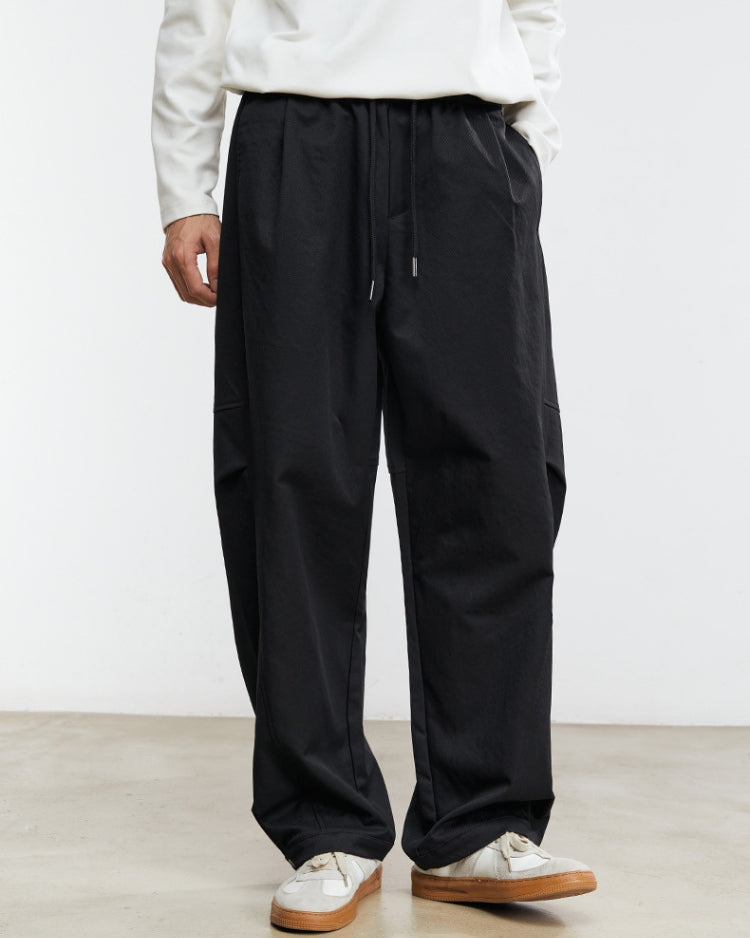 Pantalon confort à large jambe et ceinture