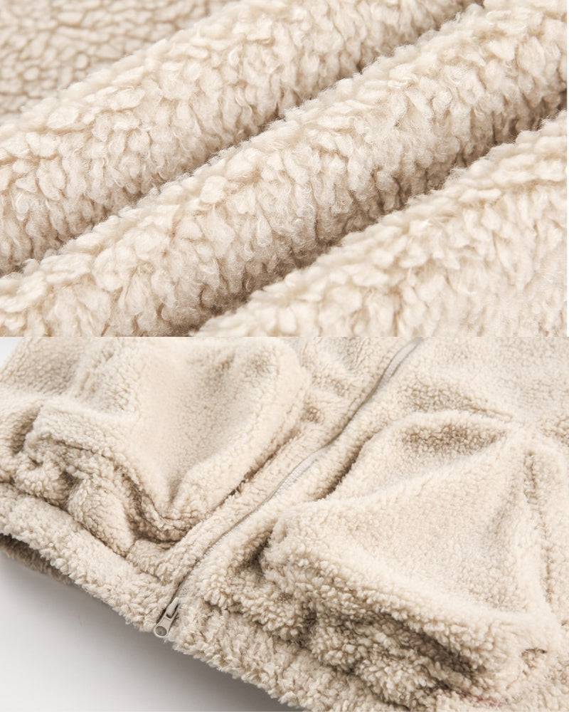 Teddy Relaxed Fit Fleece Zip Jacket