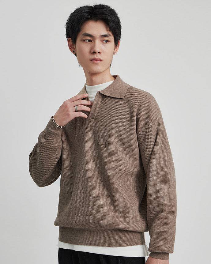 The Harlow Knit Polo Sweater
