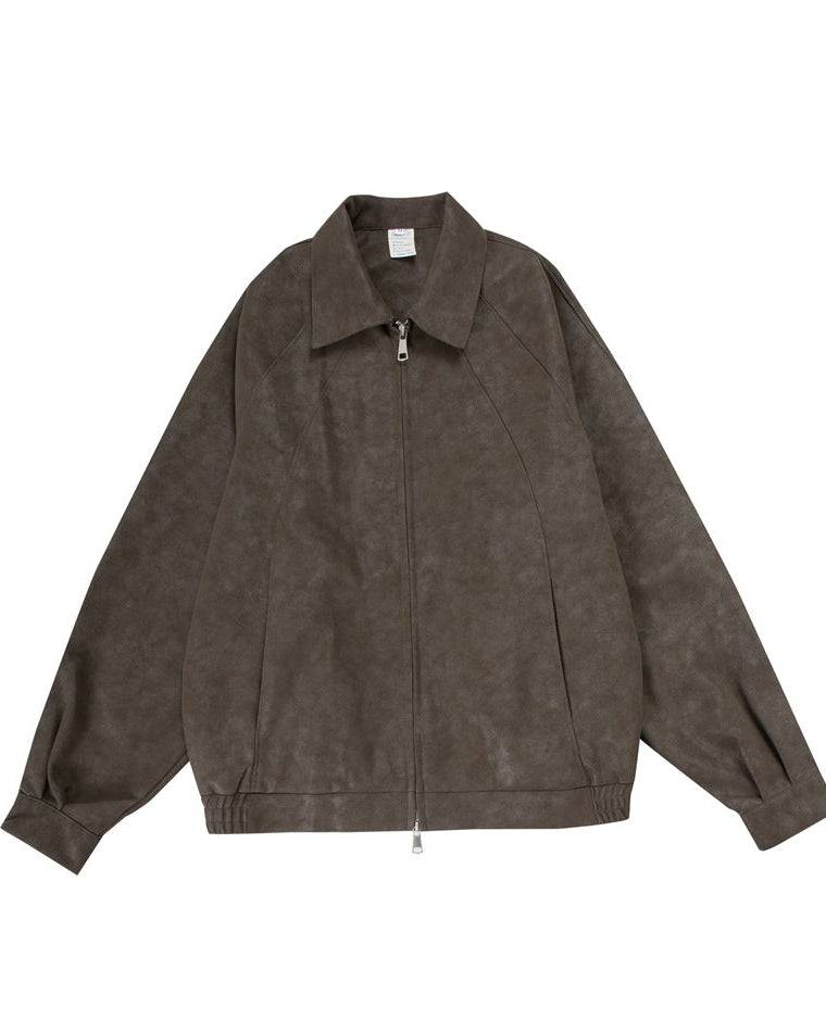 The Rothmere Retro Matte PU Leather Motorcycle Jacket