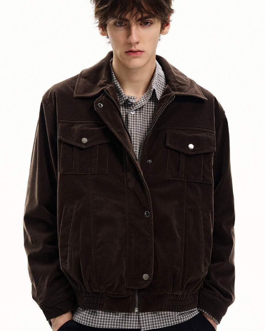 Structured Cotton Overshirt Jacket
