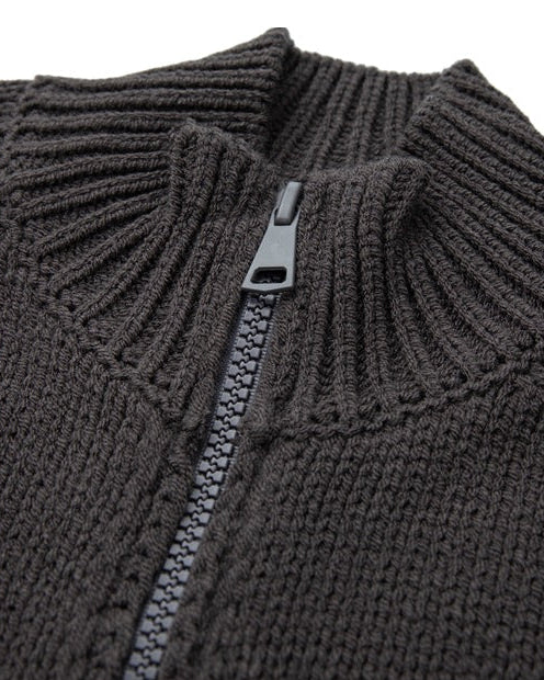 The Contour Zip Knit Cardigan Sweater