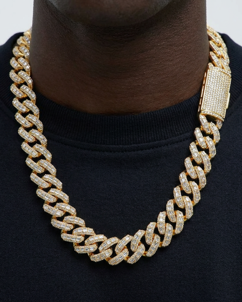 18mm Arctic Iced Cuban Chain