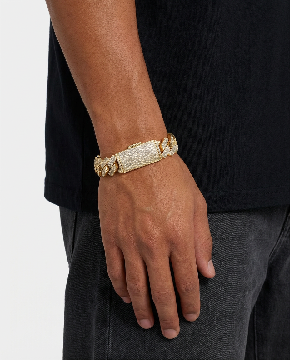 Iced Locked Out Cuban Bracelet